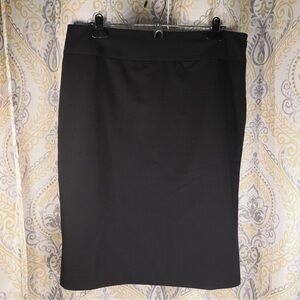 Liz Claiborne Career Black Pencil Skirt - Size 12 Tall